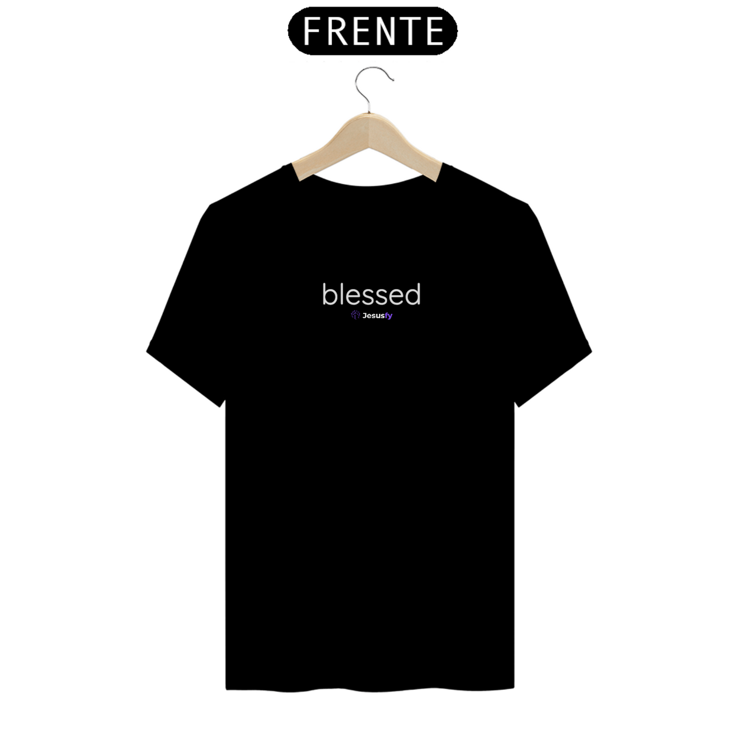 Camiseta Pima Peruano Blessed Jesusfy - Dark