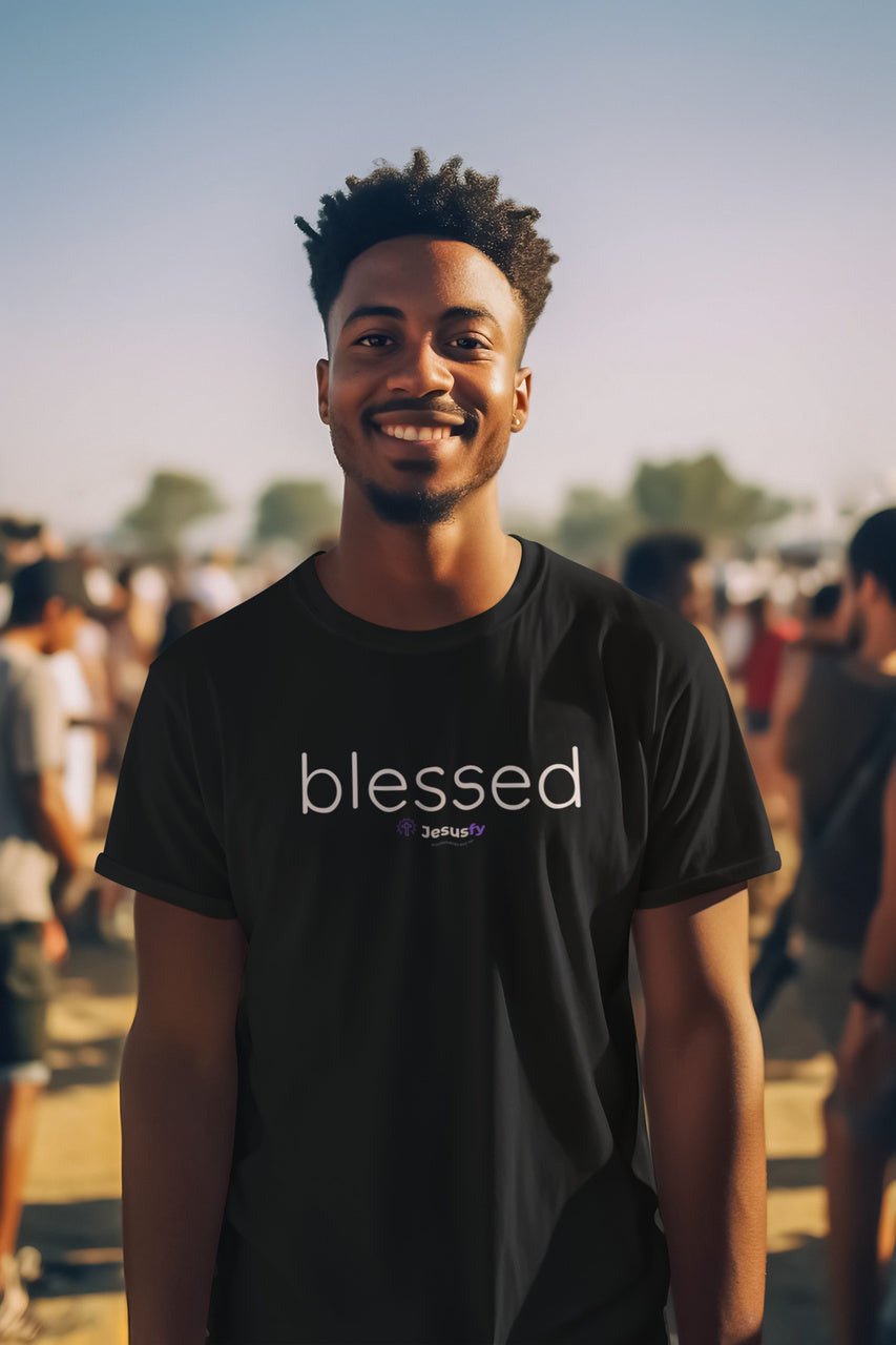 Camiseta Masculina Blessed Jesusfy