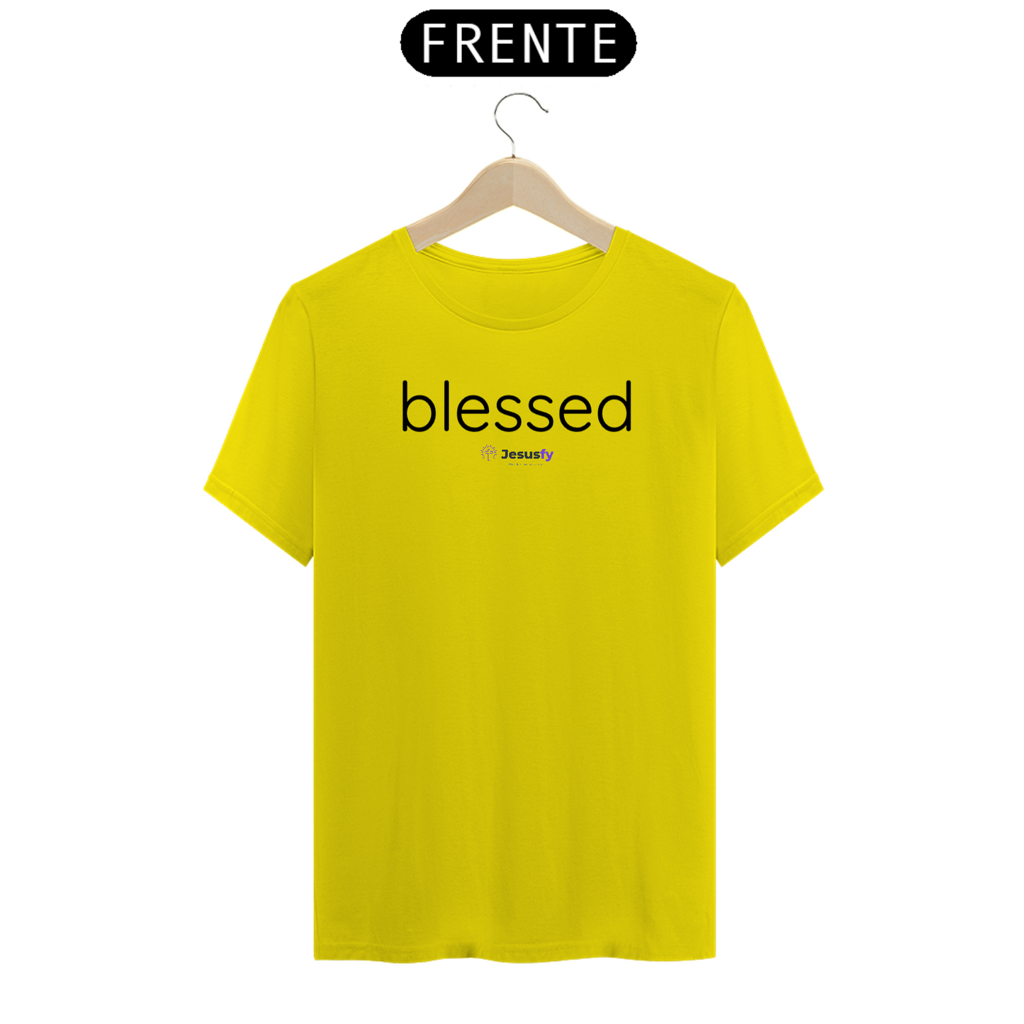 Camiseta Feminina Classica Blessed Jesusfy - Clean