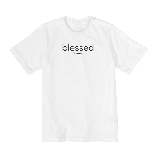 Camiseta Infantil Blessed Jesusfy - De 10 a 14