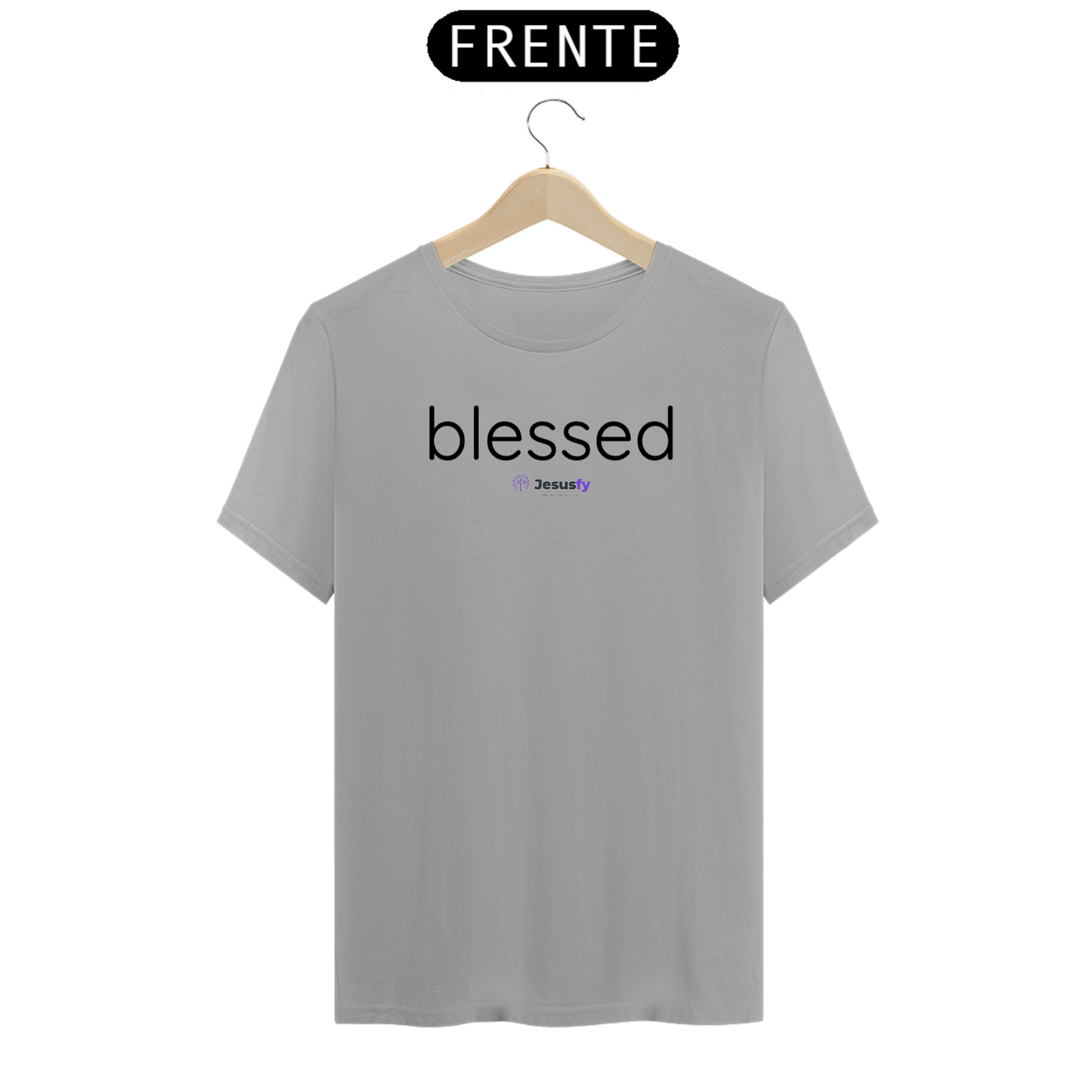 Camiseta Masculina Classica Blessed Jesusfy