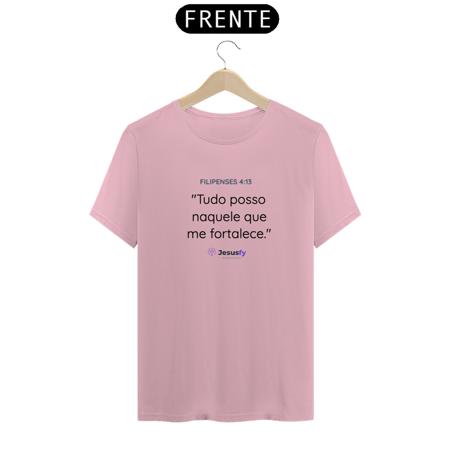 Camiseta Filipenses 4:13 Jesusfy - Clara