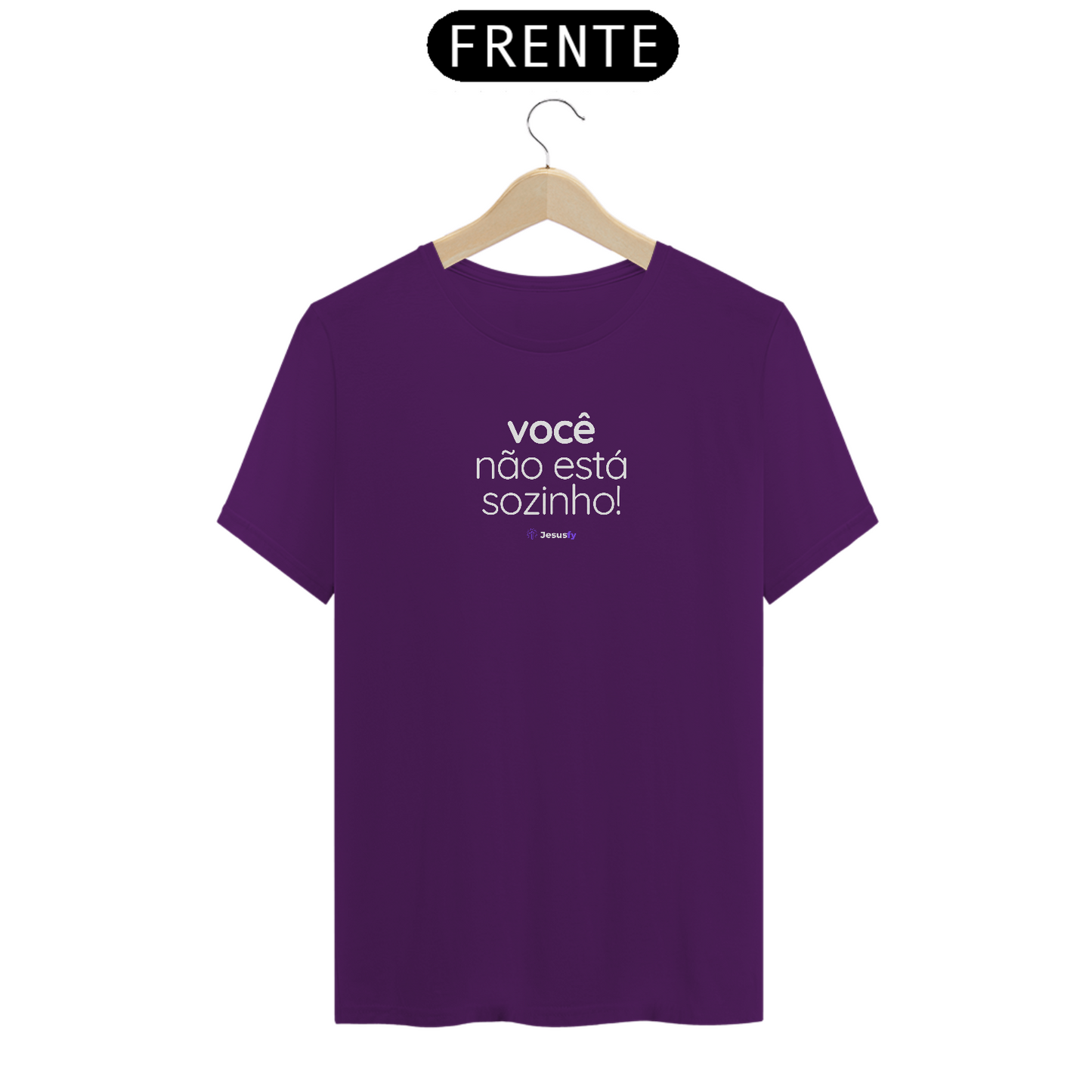 Camiseta Você Não Está Sozinho Jesusfy - Escura