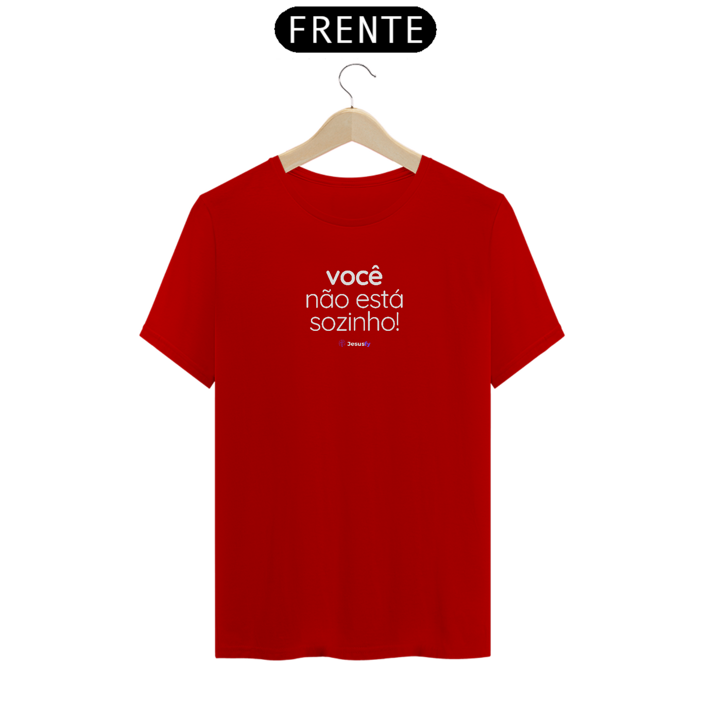Camiseta Você Não Está Sozinho Jesusfy - Escura
