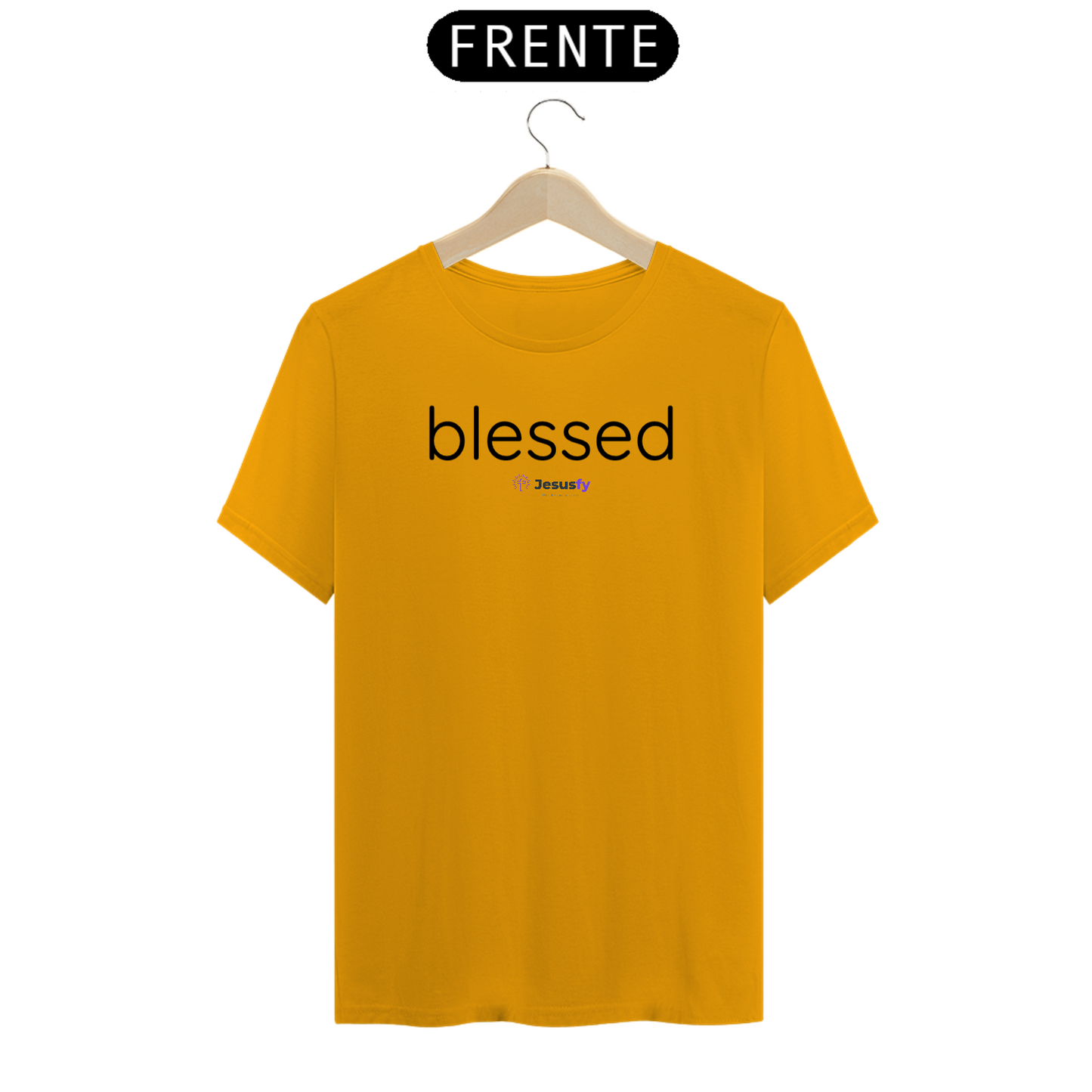 Camiseta Masculina Classica Blessed Jesusfy
