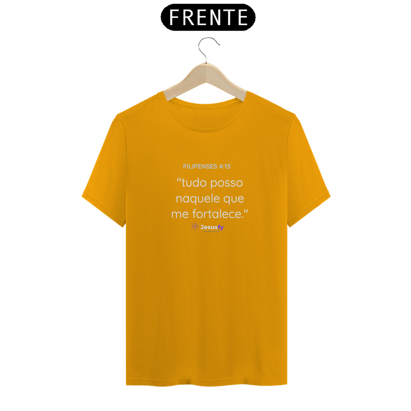 Camiseta Filipenses 4:13 Jesusfy - Escura