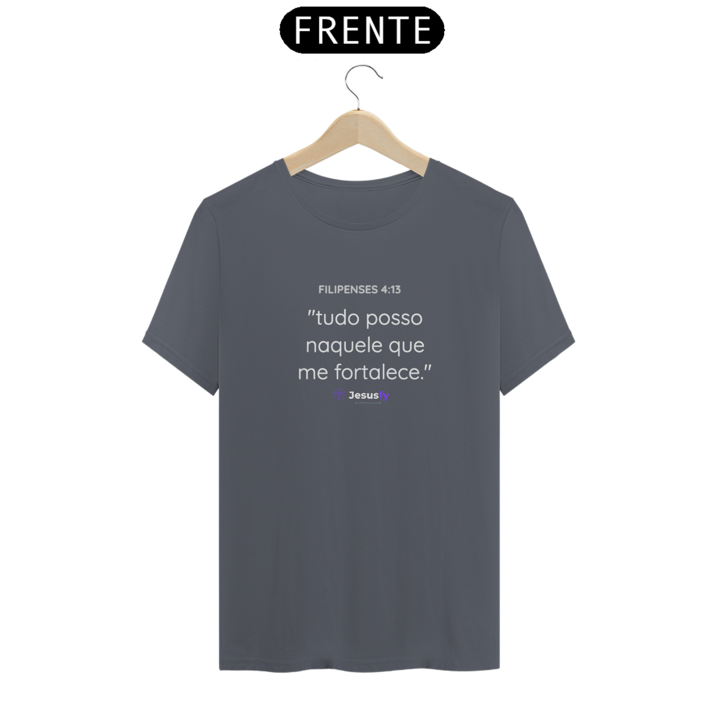 Camiseta Filipenses 4:13 Jesusfy - Escura
