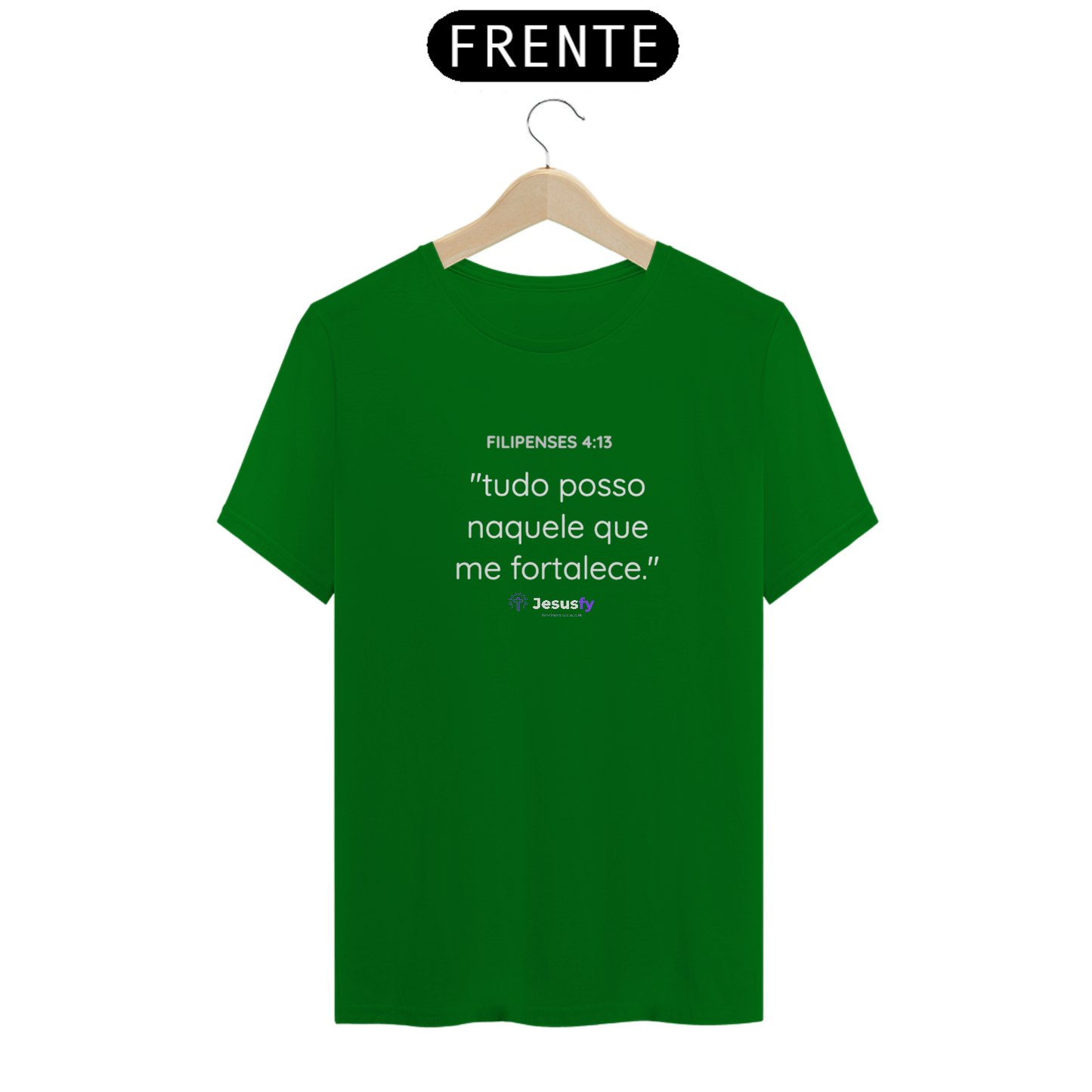 Camiseta Filipenses 4:13 Jesusfy - Escura